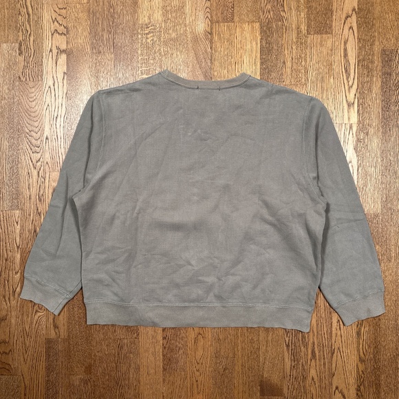 Vintage Y2K Club Monaco Made in Canada Logo Gray Fleece Sweatshirt Mens XL - Picture 7 of 9